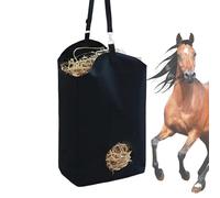 Gitekain Horse Hay Bag, Hay Feeder, Waterproof, Large Capacity, Heavy Duty, Tear Resistant, Adjustable, Lightweight, Easy Carry, Livestock Feeder for Goats, 18.11x13.78x7.09 Inches