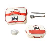 Gitekain Kids Lunch Box - 1050g Stainless Steel Containers for School, Daycare with Leakproof Storage, Portable Food Box for Camping, Preschool, Office, Sturdy Metal, Multicolor