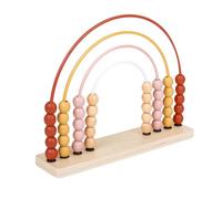Gitekain Mathematics Abacus, Miniature Wooden Counting Frame, 4 Rows Math Manipolatives for Elementary Education, Skills and Logical Learning Tool, 27 x 22 x 6,4 cmx