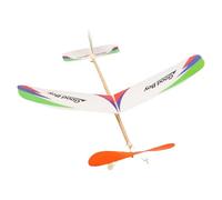 Gitekain Plane Model, Rubber Band Powered Assembly Kit, Model Airplane Toy, Educational Build-And-Fly Craft for Outdoor, Play, Birthday, Carnival Party, Indoor, 18.5x17.72 Inches