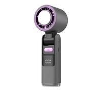 Gitekain Portatile Handheld Fan, Folding Personal Fan, Lightweight Travel Fan, Compact Usb Travel Fan, Battery Operated Pocket Hand Fan for Family, Friends, Children, 18,3 x 6 cm, Black, White