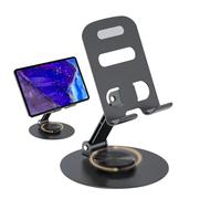Gitekain Rotating Phone Stand, Flessibile Smartphone Holder, Adjustable Height & Ange, Foldable Desktop Mount, Portatile Hands- Supporto per Calls, Videos & (3.54x1.26x4.02 inches)