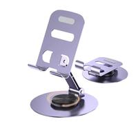 Gitekain Rotating Phone Stand, Flessibile Smartphone Holder, Adjustable Height & Ange, Foldable Desktop Mount, Portatile Hands- Supporto per Calls, Videos & (3.54x1.26x4.02 inches)
