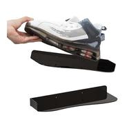 Gitekain Shoe Shelf, Floating Acrylic Shoe Wall Shelf, Space-Saving Storage Stand Organizer, Modern Home Decor Holder for Collectors and Retail Display, 11.81x3.94x1.18 inches, Black