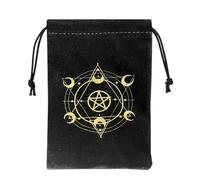 Gitekain Tarocchi Bag Drawstring Velvet Storage Pouch, Multifunctional Tarocchi Card Holder Oracle Jewelry Dice, Soft Protective Accessories, Portable Organizer per Spiritual and Daily Use