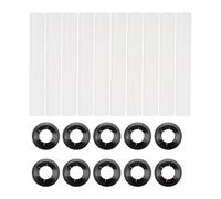 Gitohoni 10 Manicotti Silenziosi per Porte Da Garage, Parte Della Guida Del Garage, Componente Della Guida Del Garage, Rulli Standard per Uso Domestico