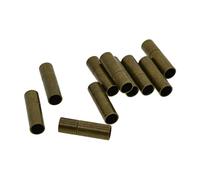 Gitohoni 10 Set di Colla in Pelle Argento in Chiusura a Baionetta con Chiusura a Tubo per Gioielli, 14 X 3 Mm, Bronzo verde, 6 millimetri