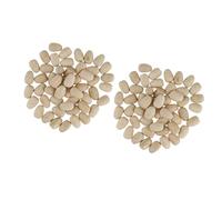 Gitohoni 2 Uova di in Legno Naturale Grezzo, Pronte per Essere Dipinte, per Decorazioni Pasquali