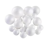 Gitohoni 20 Palline di Gommapiuma per Lavori Creativi, Palline Decorative Lisce, Ideali per Decorazioni Fai da Te per L'Albero di Natale, Regali E Lavorett, 20 Pezzi