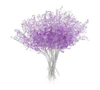 Gitohoni 30 Pezzi Bouquets Artificiali Rami Fiori Acrilici Gocce Decorative Ornamenti Creativi Resistente All'usura Adatto per Regali Festa Casa Matrimonio, Viola