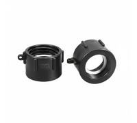 Gitohoni Adattatore Filettato per Serbatoio Raccordo Conversione Filetti Accessorio Valvola Guarnizione Interna Antigoccia Realizzato in Plastica Resistente, A 1-1/2 Pollici