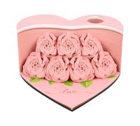 Gitohoni Blocco Note 3D con Storie di, 156 Pagine, Intaglio Su Carta, Ornamento Creativo, Blocco Note per Appartamento, Scrivania, Casa, Rosa