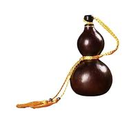 Gitohoni Borraccia a Zucca Fiasco Tradizionale Cinese Bottiglia per Alcolici Contenitore Rustico con Finitura in Cera Adatto per Arredamento Country E R, Caffè piccolo