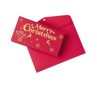 Gitohoni Busta Regalo di Natale per Soldi, Porta Soldi con Scomparti per Carte Multiuso, Carta Fai da Te, Portatile, per Decorazioni Festive per Mamme E papà, Cervi di Natale
