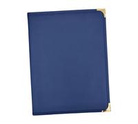 Gitohoni Cartella per Menu Del Ristorante, Copertina per Menu, per Menu, Raccoglitore, Robusto in PU PVC E Metallo per Un Uso Durevole, Visualizzazion, Blu