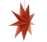 Gitohoni di Carta Decorativa Sospesa Decorazione Tridimensionale Appendibile Ornamento 9 Punte Accessorio Adatto per Natale Halloween Matrimonio Sh, Orange