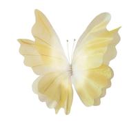 Gitohoni Farfalla Artificiale di Grandi Dimensioni, Decorazione Floreale in di Seta per Feste, Leggera E Resistente per Creare Un'atmosfera Incantevo, Giallo