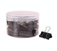 Gitohoni Fermaglio Binder Clip Resistente in Acciaio Manganese Facile da Usare per Raggruppare Ricevute E Manoscritti Senza Rovinare i Adatto a Archivisti Dimensione Unica, Nero, 32MM