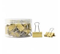 Gitohoni Fermaglio Binder Clip Resistente in Acciaio Manganese Facile da Usare per Raggruppare Ricevute E Manoscritti Senza Rovinare i Adatto a Archivisti Dimensione Unica, Giallo, 32MM