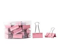 Gitohoni Fermaglio Binder Clip Resistente in Acciaio Manganese Facile da Usare per Raggruppare Ricevute E Manoscritti Senza Rovinare i Adatto a Archivisti Dimensione Unica, Rosa, 41MM