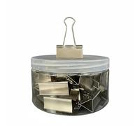 Gitohoni Fermaglio Binder Clip Resistente in Acciaio Manganese Facile da Usare per Raggruppare Ricevute E Manoscritti Senza Rovinare i Adatto a Archivisti Dimensione Unica, Argento, 41MM