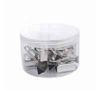 Gitohoni Fermaglio Binder Clip Resistente in Acciaio Manganese Facile da Usare per Raggruppare Ricevute E Manoscritti Senza Rovinare i Adatto a Archivisti Dimensione Unica, Argento, 32MM