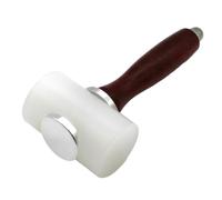 Gitohoni Martello per Cuoio con Testa in Nylon, Martello in Legno, Battente per Cuoio, Strumento per Incisione, Manico Ergonomico, Robusto, per La Lavorazione, T Head