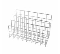 Gitohoni Organizzatore da Scrivania Portariviste Metallo Vaschetta Tre Piani Porta Libri in Ferro Resistente per Scrivanie Studio Spazio Studente Uffici Moderni, L
