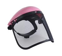 Gitohoni Protezione per Il Viso Da Motosega, Leggera, in Rete D'acciaio, con Buona Ventilazione E Cinturino Regolabile, Ideale per Lavori di, ROSA