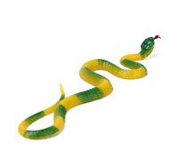 Gitohoni Serpente Ingannevole in Plastica Morbida Giallo E Verde, Giocattolo per Il Giardino.