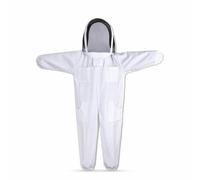 Gitohoni Tuta per Apicoltura Bambini Completo Protettivo Tuta Cappuccio con Rete Visibile Elastiche Vestizione Rapida Comfort in Movimento Copertura Testa, White, L