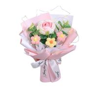 Gitohoni Un Bouquet di Lana Come Regalo per La Festa Della Mamma Da Parte di Figlia E Figlio a Un'insegnante, Rosa