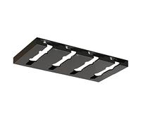 Gittcoll Porta Bicchieri Vino Acciaio Inossidabile Sotto l'Armadio Calici Appeso Supporto Senza Foratura Metallo Bicchieri Vino Asciugatura Organizzatore Stoccaggio per Armadio Cucina Bar (4 Slot)