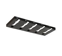 Gittcoll Porta Bicchieri Vino Acciaio Inossidabile Sotto l'Armadio Calici Appeso Supporto Senza Foratura Metallo Bicchieri Vino Asciugatura Organizzatore Stoccaggio per Armadio Cucina Bar (5 Slot)