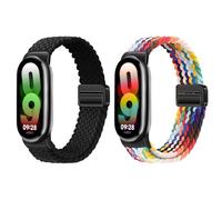 Gittos 2-Pezzi Magnetico Treccia Cinturino Compatibile con Xiaomi Smart Band 9/Band8 Cinturini