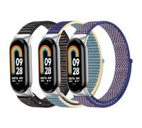 Gittos Nylon Cinturino Compatibile con Xiaomi Mi Band 9/Band 8 Cinturini