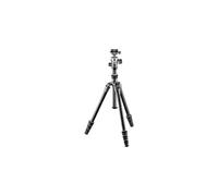 Gitzo GK0545T-82TQD Traveler Treppiede con Testa a Sfera Centrale, Ultra Compatto, Ripiegabile e Leggero, Colonna Corta per Inquadrature Raso Terra Inclusa, Serie 0, 4 Sezioni, Fibra di Carbonio