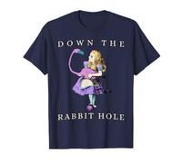 Giù Il Coniglio Buco Vintage Alice nel Paese delle Maglietta