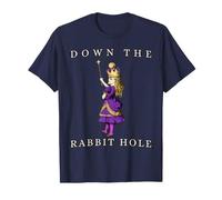 Giù Il Coniglio Buco Vintage Alice nel Paese delle Maglietta