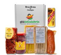 Giù in Calabria Box Prodotti Tipici - Cipolle di Tropea IGP, Peperoncini, Nduja, Pasta Artigianale - Gusta i Sapori della Cucina Tradizionale Calabrese
