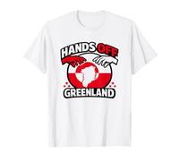 Giù Le Mani dal Sostegno alla Protezione della sovranità della Groenlandia Maglietta