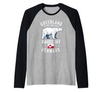 Giù Le Mani dalla Groenlandia Non è in Vendita Danimarca Animal Maglia con Maniche Raglan