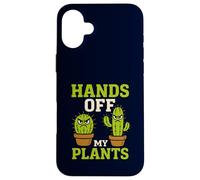 Giù le mani dalle mie piante Divertente Cactus Giardiniere Amante Custodia per iPhone 16 Plus