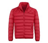 Giubbini Invernali Uomo, Giubbotti Uomo Calda Cerniera Trekking Elegante Piumino Senza Cappuccio Cotone Casual Trapuntato Antivento Giacca a Vento Uomo per La Vita Quotidiana E Lo Sport