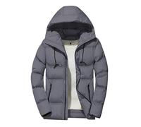 Giubbini Invernali Uomo, Piumino Uomo Caldo Giubbino con Cappuccio Casual Jacket Taglie Forti Giacconi Invernali Giubbotto Lavoro Antivento Pesante Trekking Cappotto Giacca Imbottita Uomo