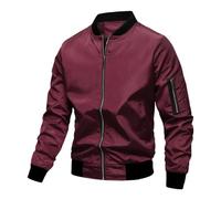 Giubbini Primaverili Uomo, Bomber Uomo Primaverile, Leggera Casual Antivento Bomber Giubbino Classica Primavera Estate Giacchetto Zipper Cappotto Slim Fit Giacchetta a Vento Cappotto Sottile Sportiva