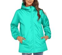 Giubbino Antipioggia Donna Leggeri In Poliestere Antistrappo Giubbino Antipioggia Leggero Donna Cappuccio Fisso Giacche Impermeabile Giubbotto Antipioggia Trekking Viaggi Versatili