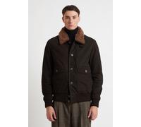 Giubbino BUGATTI in Vera Pelle Modello Biker 225105 - Marrone / 52