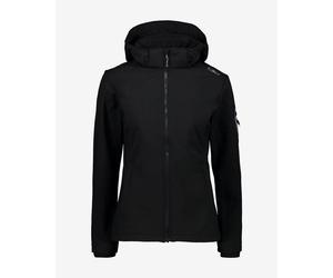 Giubbino CMP FullZip Hood Softshell nero donna - XXS