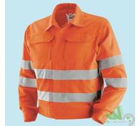 GIUBBINO GIUBBOTTO SICUREZZA LAVORO RIFLETTENTE ALTA VISIBILITà COTONE XL BANDE